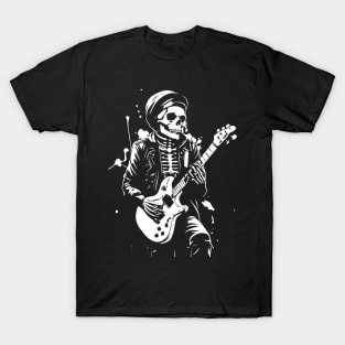 skeleton plays rock T-Shirt